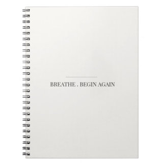 Espiral Caderno Respirar e Recomeçar – Diário de Mindfulne