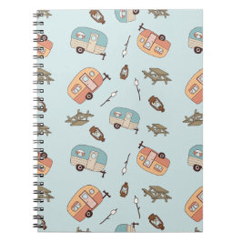 Espiral Caderno Retro Camper