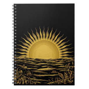 Espiral Caderno Rise and Shine - Gráfico do Nascer do Sol