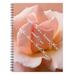Espiral Caderno Rosa Personalizar Romântico Livro Rosa Beg