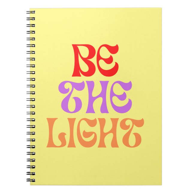 Espiral Caderno Seja a Luz (Frente)