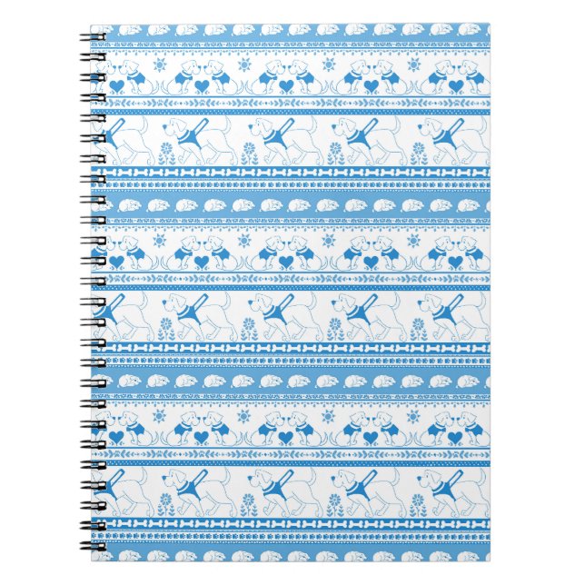 Espiral Caderno Simples Conto do Cão Guia Labrador Retriev (Frente)