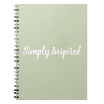 Caderno simplesmente inspirado
