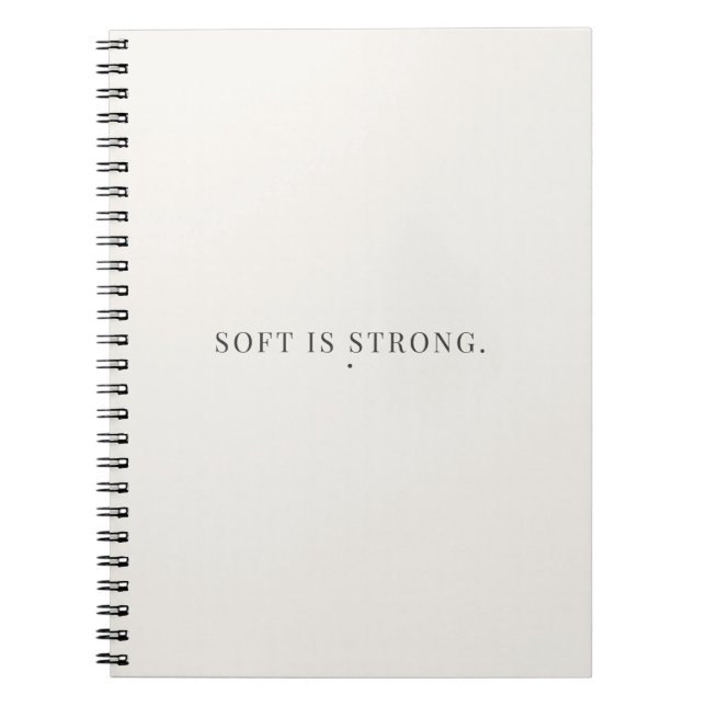 Espiral Caderno Soft Is Strong – Diário de Força Suave (Frente)