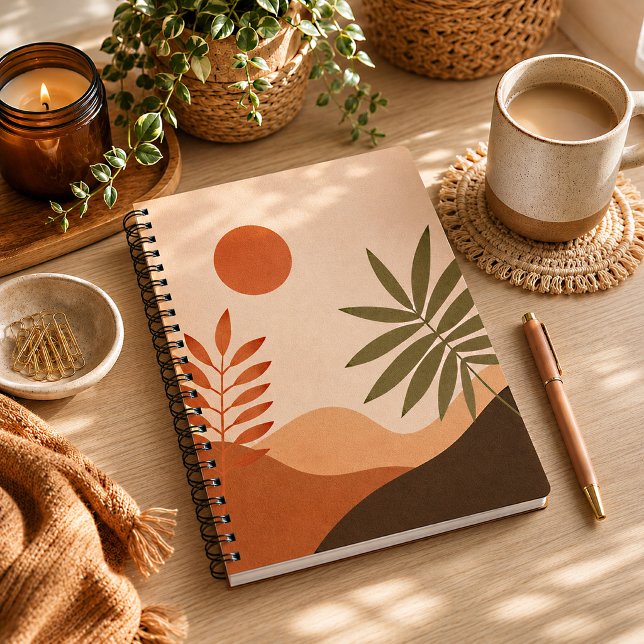 Espiral Caderno Sol do Deserto Boho (Boho Desert Sun Notebook
)