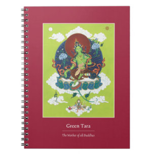 Espiral CADERNO Tara verde - mãe de todo o Buddhas