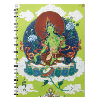 Espiral CADERNO Tara verde - mãe de todo o Buddhas