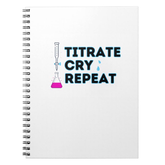 Espiral Caderno Titule, Chore, Repita (Frente)