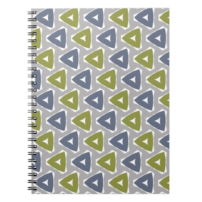Espiral Caderno Triângulo Boho Suave (Frente)
