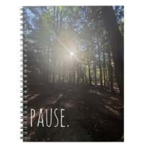 Caderno Trilha da Floresta Ensolarada Pausa