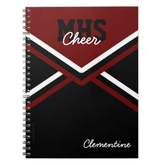 Espiral Caderno uniforme da escola do cheerleader