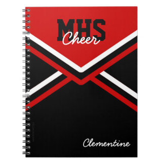 Espiral Caderno uniforme da escola do cheerleader