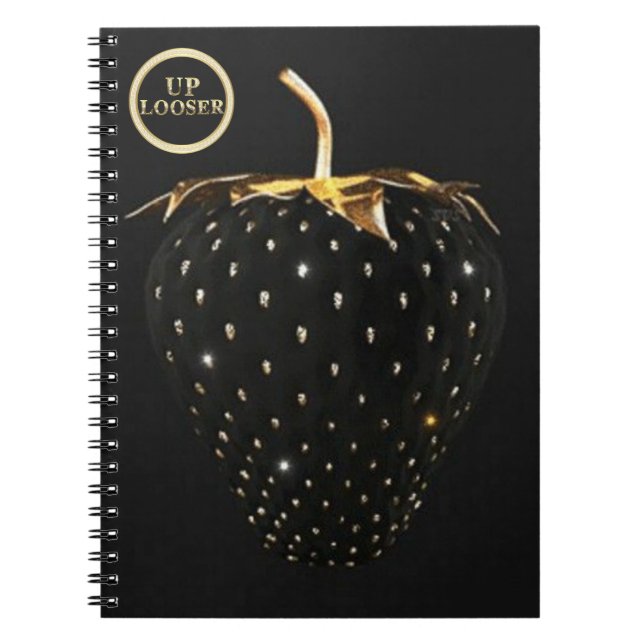 Espiral Caderno UP Looser - morango preto (Frente)