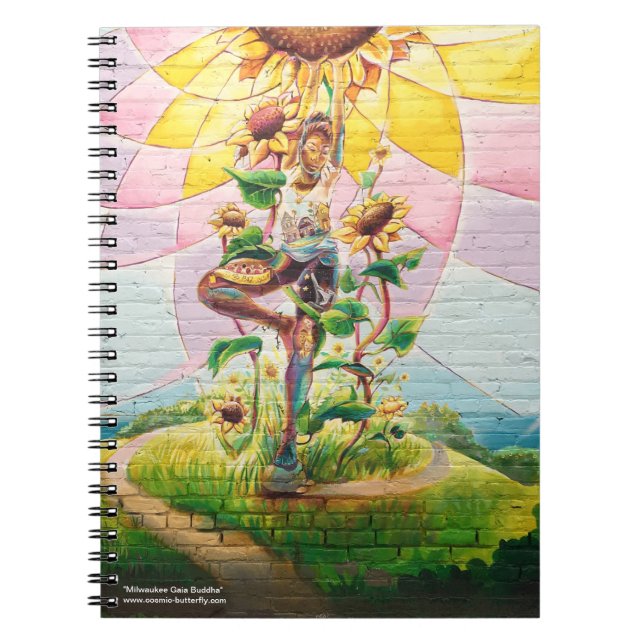 Espiral Caderno vazio de Milwaukee Gaia Buddha | (Frente)