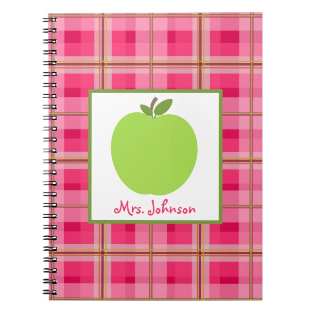 Espiral Caderno verde cor-de-rosa do professor de Paisley (Frente)