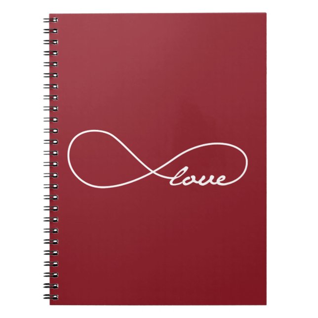 Espiral Caderno vermelho da infinidade do amor (Frente)