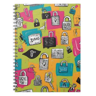 Espiral Caderno Vibrante com Design Legal e Original