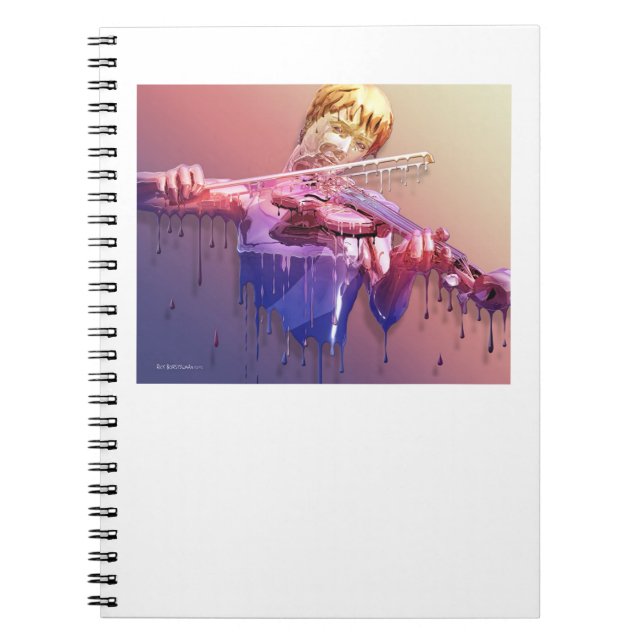 Espiral Caderno Weeping do violino (Frente)