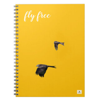 Espiral Caderno Wilde4life 'Flyby em amarelo'