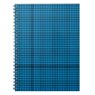 Espiral Caderno Xadrez Turquesa (Oitenta Páginas Preto e B