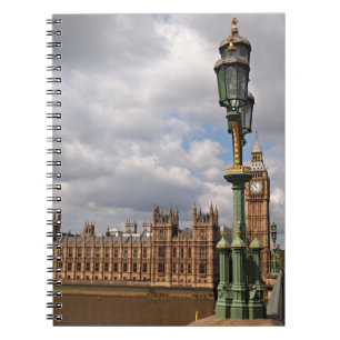 Espiral Casas do parlamento e do caderno de Big Ben