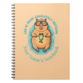 Espiral CEO Engraçado de Capivara de Nada Fazendo Caderno