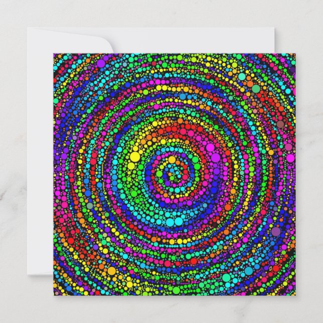 Espiral com Pontos de Arco-íris (Frente)