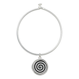 Espiral Concêntrica em Preto e Branco