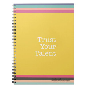 Espiral Confie seu caderno do talento