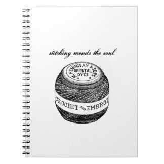 Espiral "Costurar emenda" o caderno da fazenda de