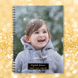 Espiral Crie um Caderno Personalizado com Fotos e Réguas