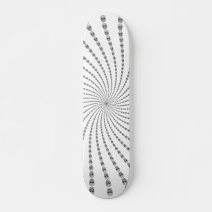 Espiral de Caveiras: Skateboard Personalizado: Fun