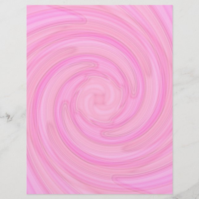 espiral de cinta rosa bonito (Frente)