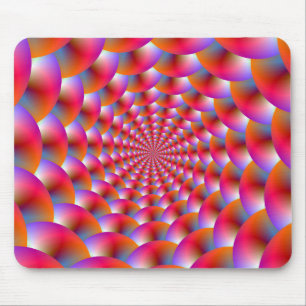 Espiral de Mousepad das esferas no rosa e na