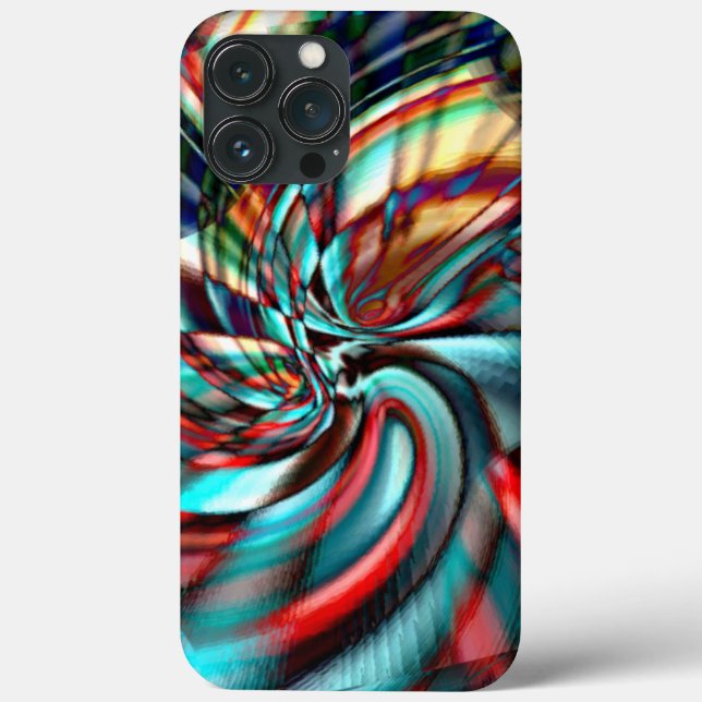 Espiral de píxeis ampliada com tom de vidro martel (Verso)