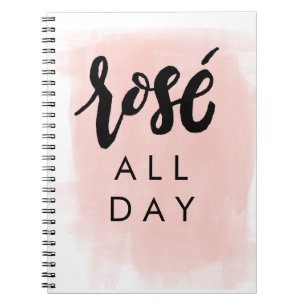 Espiral De Rosé caderno o dia inteiro