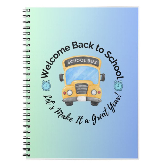 Espiral De Volta às Aulas – Caderno de Ônibus Gradiente (Frente)