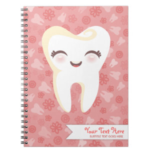 Espiral Dente bonito - caderno feito sob encomenda