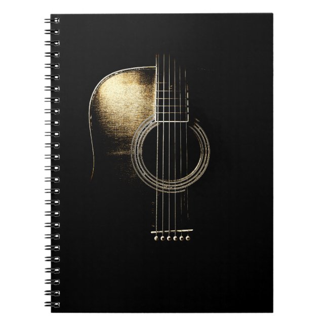 Espiral Design da guitarra acústica - o caderno do (Frente)