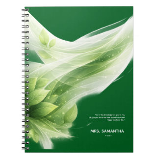 Espiral Design de caderno personalizado para o dia dos pro