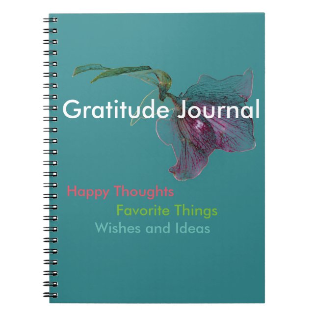 Espiral Diário da gratitude do caderno (Frente)