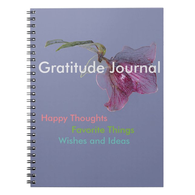 Espiral Diário da gratitude do caderno (Frente)