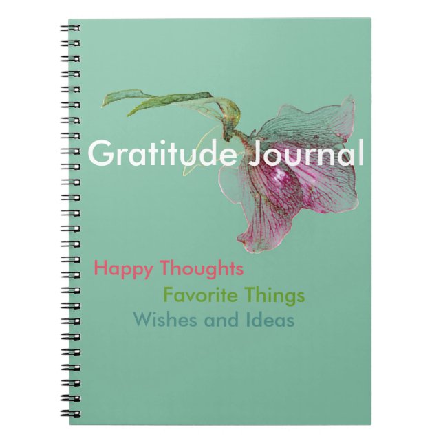 Espiral Diário da gratitude do caderno (Frente)