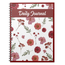Diário Floral Diário, Caderno de Flores Bonito