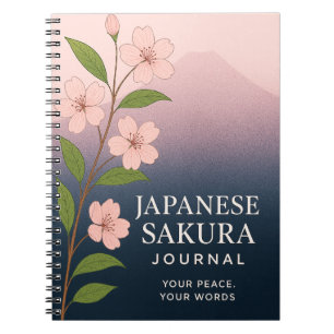 Espiral Diário Japonês Sakura: Caderno Inspirado na Nature