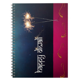 Espiral Diwali Feliz e Espelhante - Caderno