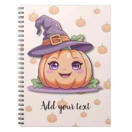 Espiral Doce Magia de Abóbora – Caderno Personalizado de H