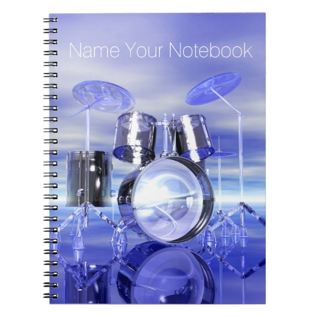 Espiral Drumset no caderno da música da praia (Frente)