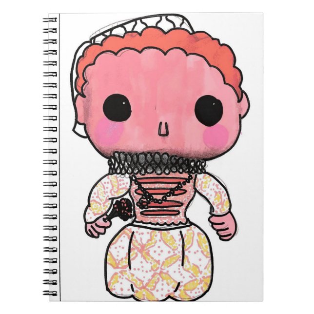 Espiral Elizabeth mim caderno da história - estilo do pop (Frente)