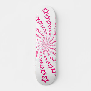 Espiral Estrela: Estrelas Rosa: skate